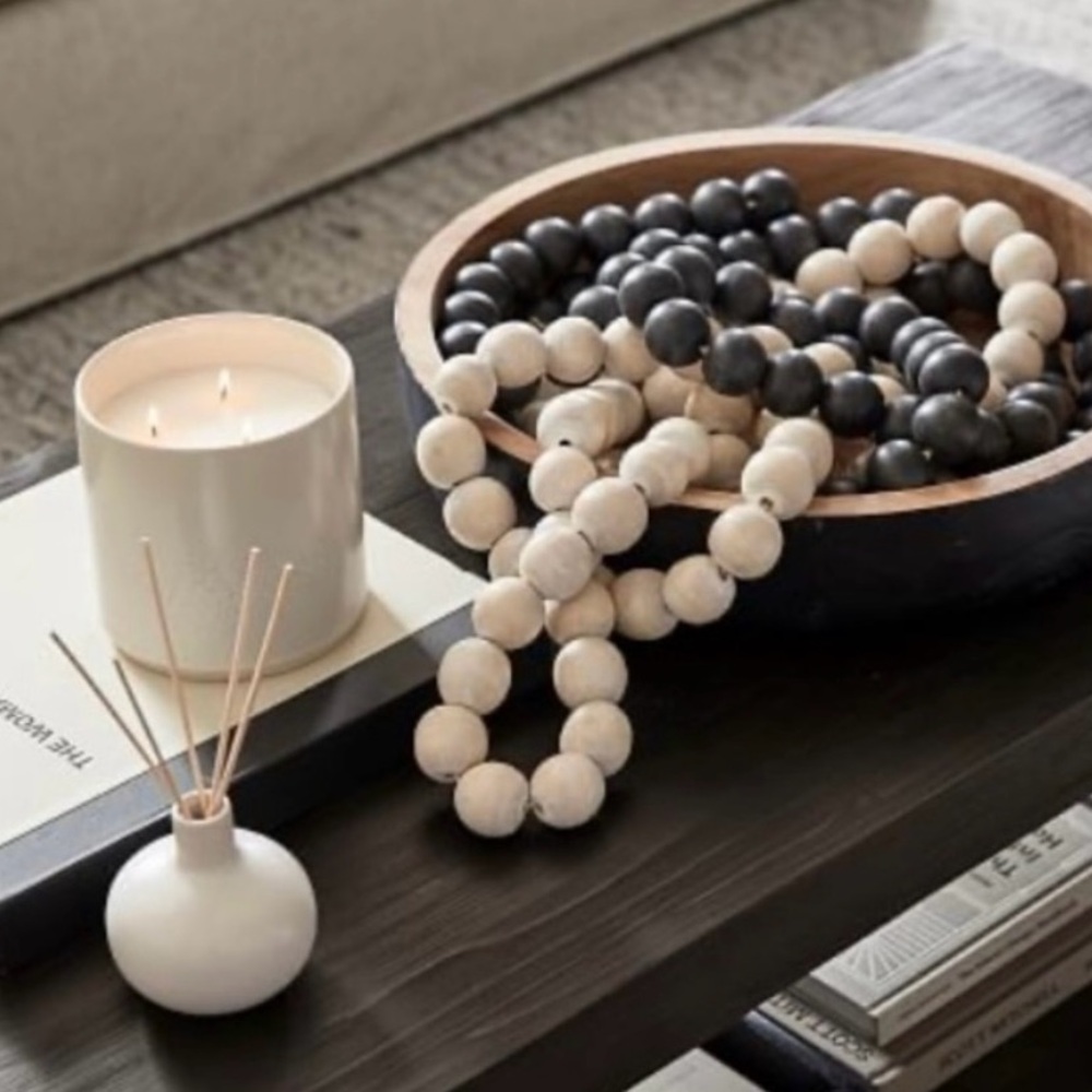Pottery Barn Hand Carved Wooden Bowl Tray New Sold Out! 🌿
